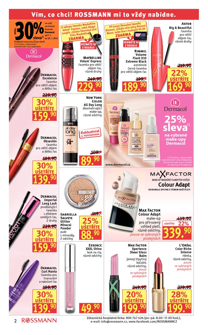 leták Rossmann Leták od 7.1.2013 strana 1 leták Rossmann Leták od 7.1.2013 strana 1