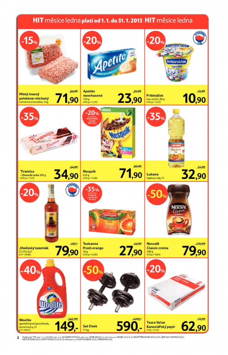 leták Tesco malé hypermarkety od 9.1.2013 strana 1 leták Tesco malé hypermarkety od 9.1.2013 strana 1