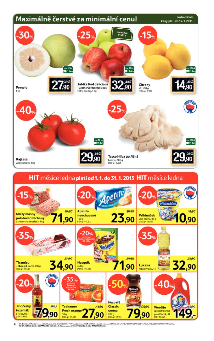leták Tesco supermarkety od 9.1.2013 strana 1 leták Tesco supermarkety od 9.1.2013 strana 1
