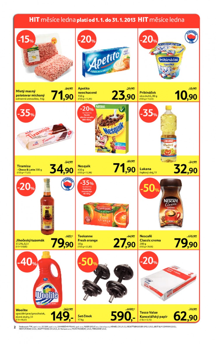 leták Tesco velké hypermarkety od 9.1.2013 strana 1 leták Tesco velké hypermarkety od 9.1.2013 strana 1