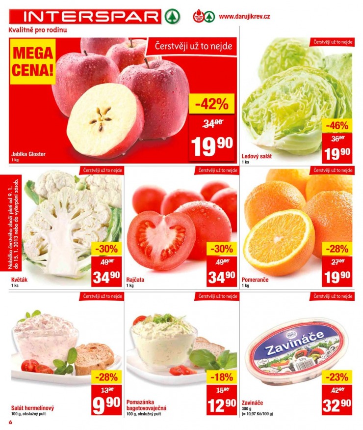 leták Interspar Akční nabídka od 9.1.2013 strana 1 leták Interspar Akční nabídka od 9.1.2013 strana 1