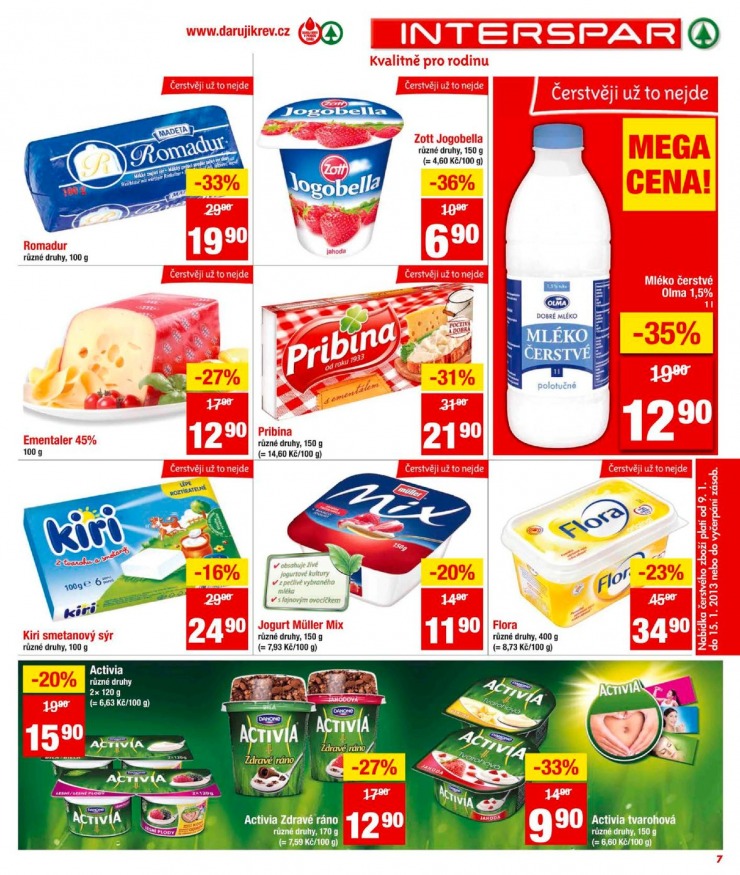 leták Interspar Akční nabídka od 9.1.2013 strana 1 leták Interspar Akční nabídka od 9.1.2013 strana 1