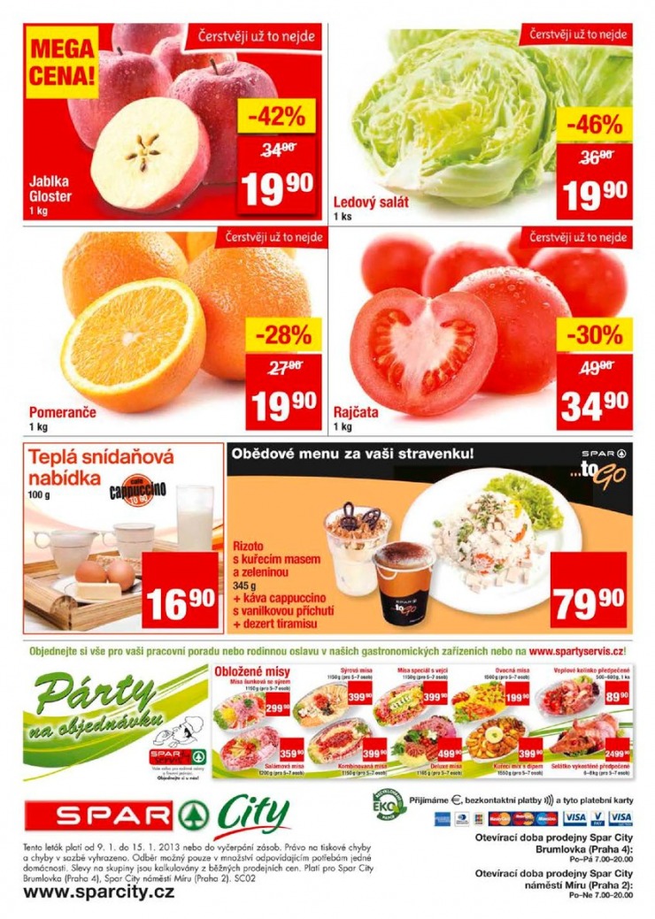 leták Interspar nabídka Spar City od 9.1.2013 strana 1 leták Interspar nabídka Spar City od 9.1.2013 strana 1