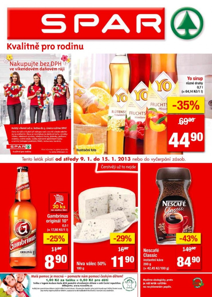 letk Interspar nabdka Spar od 9.1.2013 strana 1