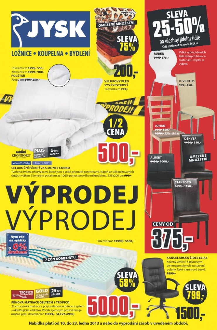 letk Jysk Nabdka tdne od 10.1.2013 strana 1
