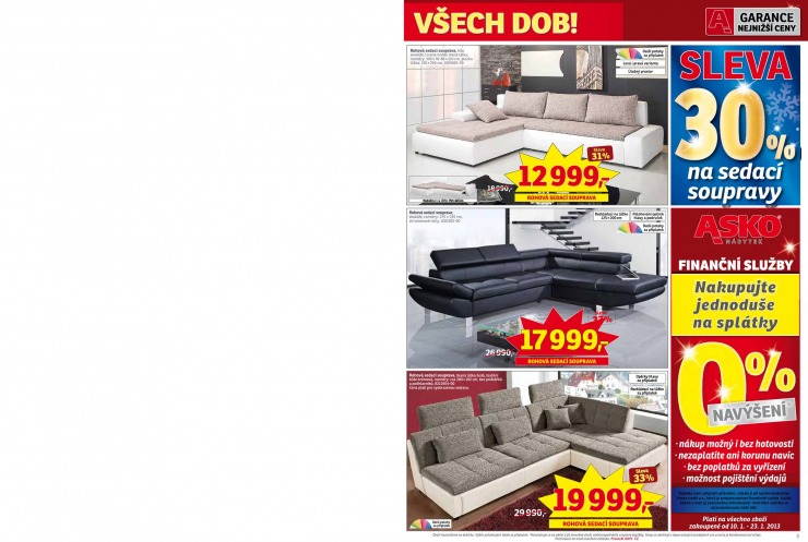 leták Asko nábytek Katalog pro pobočku v Chomutově od 10.1.2013 strana 1 leták Asko nábytek Katalog pro pobočku v Chomutově od 10.1.2013 strana 1