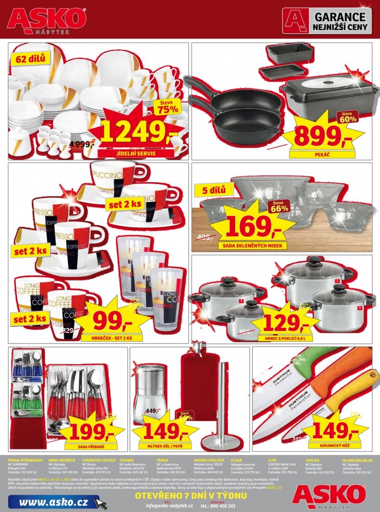 leták Asko nábytek Katalog pro pobočku v Chomutově od 10.1.2013 strana 1 leták Asko nábytek Katalog pro pobočku v Chomutově od 10.1.2013 strana 1