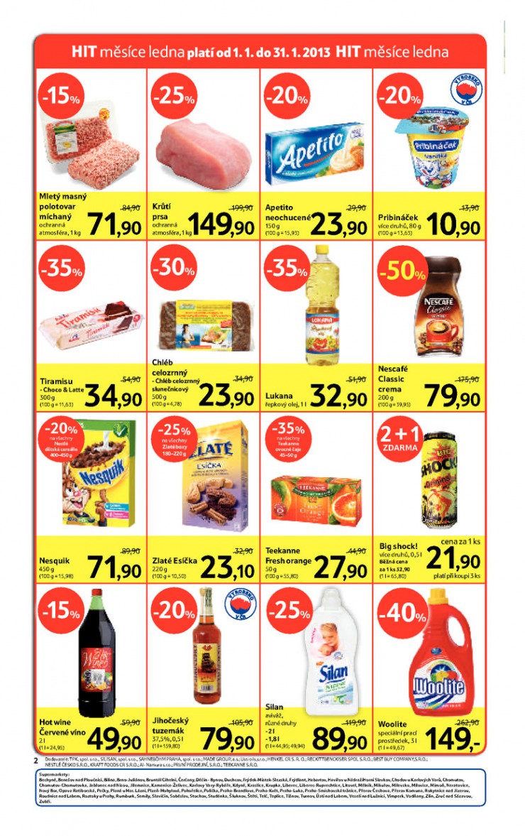 leták Tesco supermarkety od 16.1.2013 strana 1 leták Tesco supermarkety od 16.1.2013 strana 1