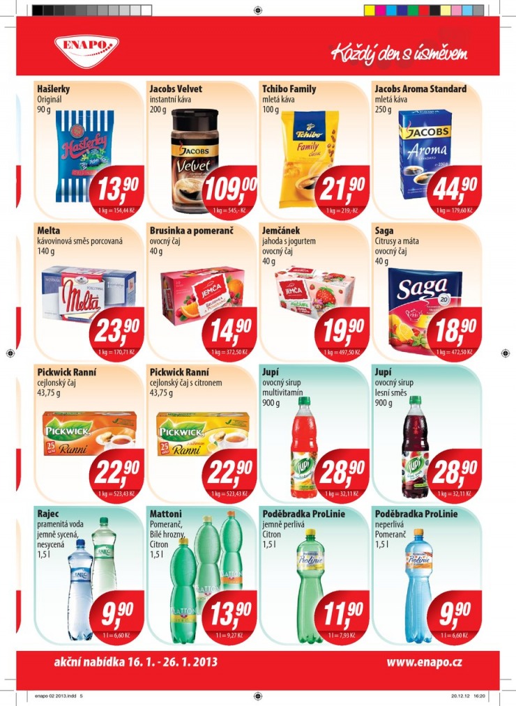 leták Enapo Akční leták od 16.1.2013 strana 1 leták Enapo Akční leták od 16.1.2013 strana 1