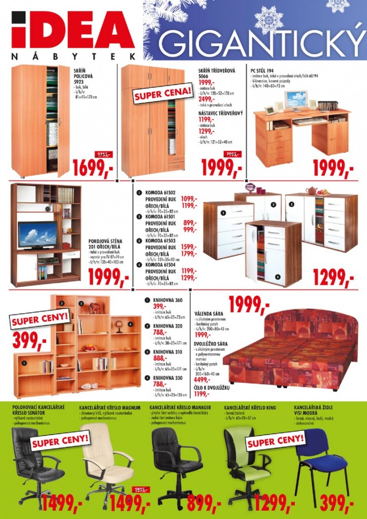 leták Idea nábytek Akční leták od 15.1.2013 strana 1 leták Idea nábytek Akční leták od 15.1.2013 strana 1