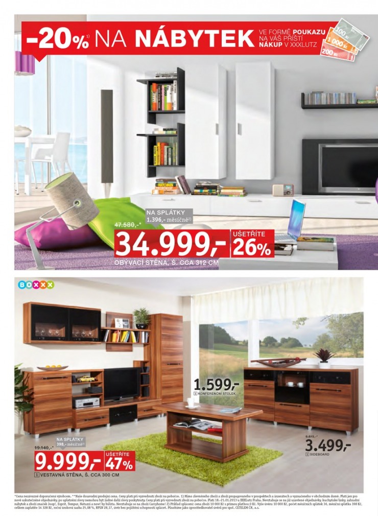 let�k XXXLutz Aktu�ln� prospekt od 18.1.2013 strana 1