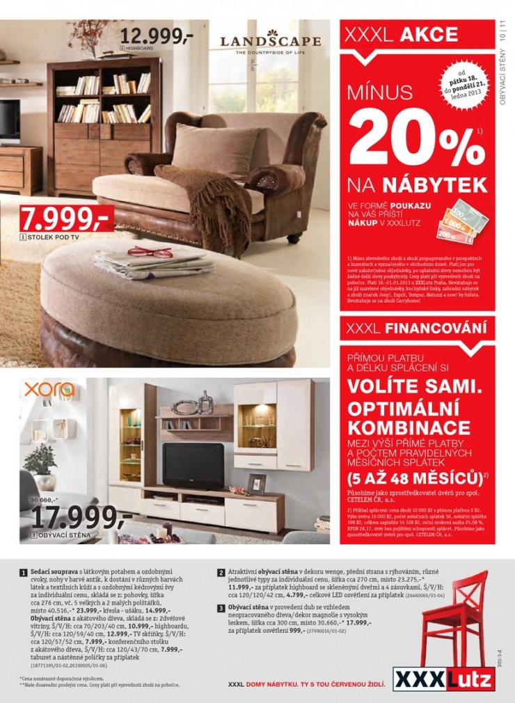 let�k XXXLutz Aktu�ln� prospekt od 18.1.2013 strana 1