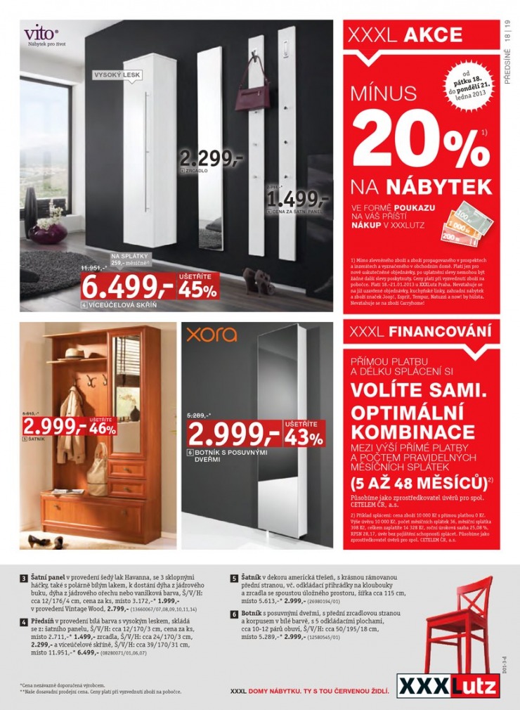 let�k XXXLutz Aktu�ln� prospekt od 18.1.2013 strana 1