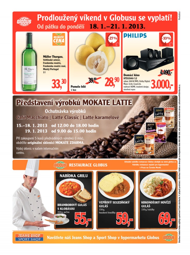 leták Globus Naše noviny od 15.1.2013 strana 1 leták Globus Naše noviny od 15.1.2013 strana 1