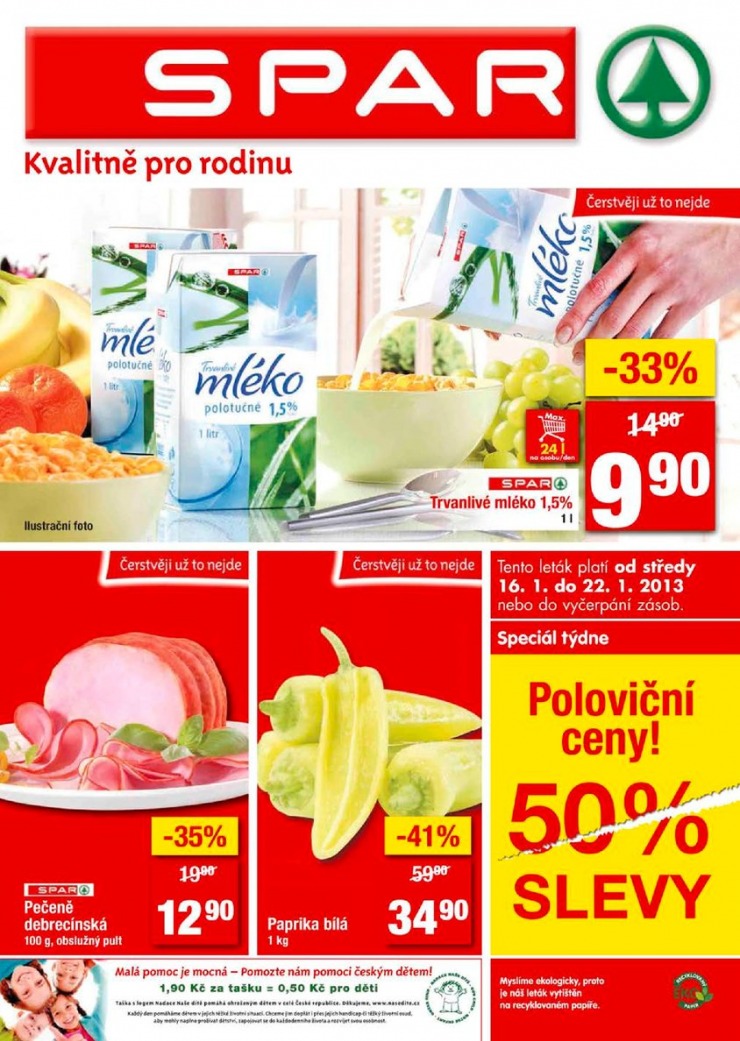 letk Interspar nabdka Spar od 16.1.2013 strana 1