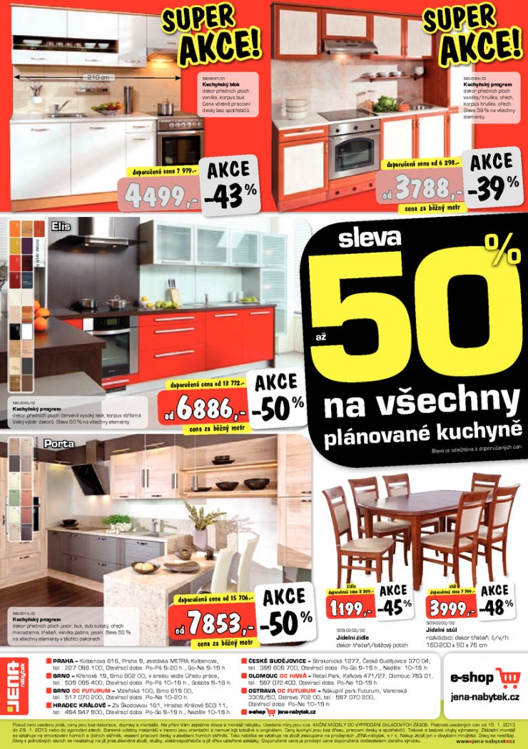 leták Jena nábytek Aktuální leták od 15.1.2013 strana 1 leták Jena nábytek Aktuální leták od 15.1.2013 strana 1