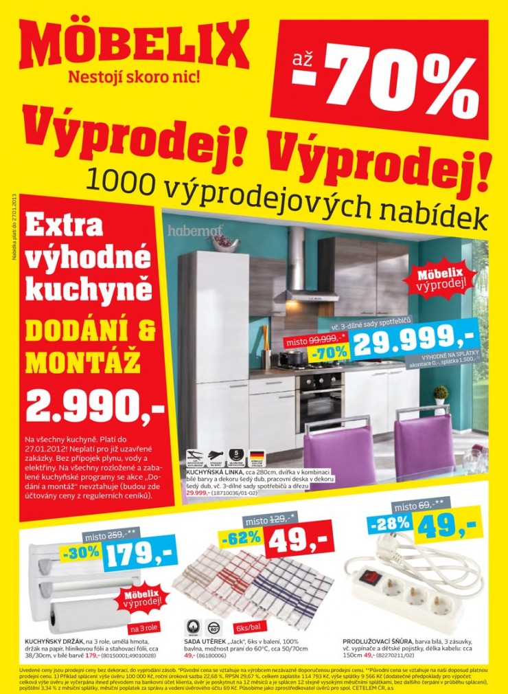 letk Mobelix Aktuln prospekt od 14.1.2013 strana 1
