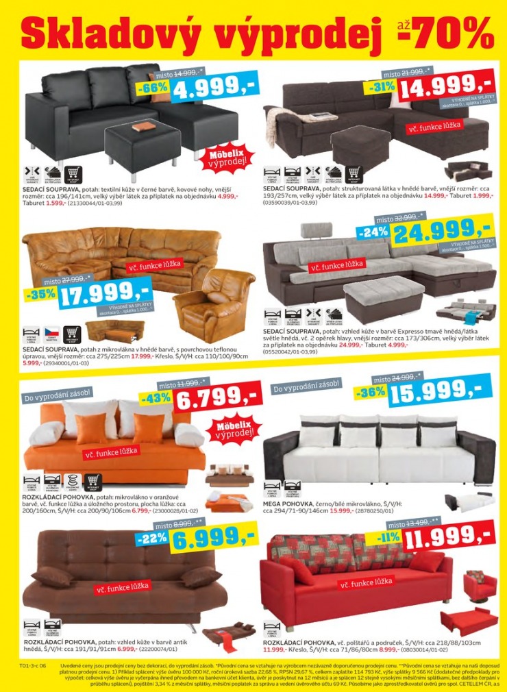 let�k Mobelix Aktu�ln� prospekt od 14.1.2013 strana 1