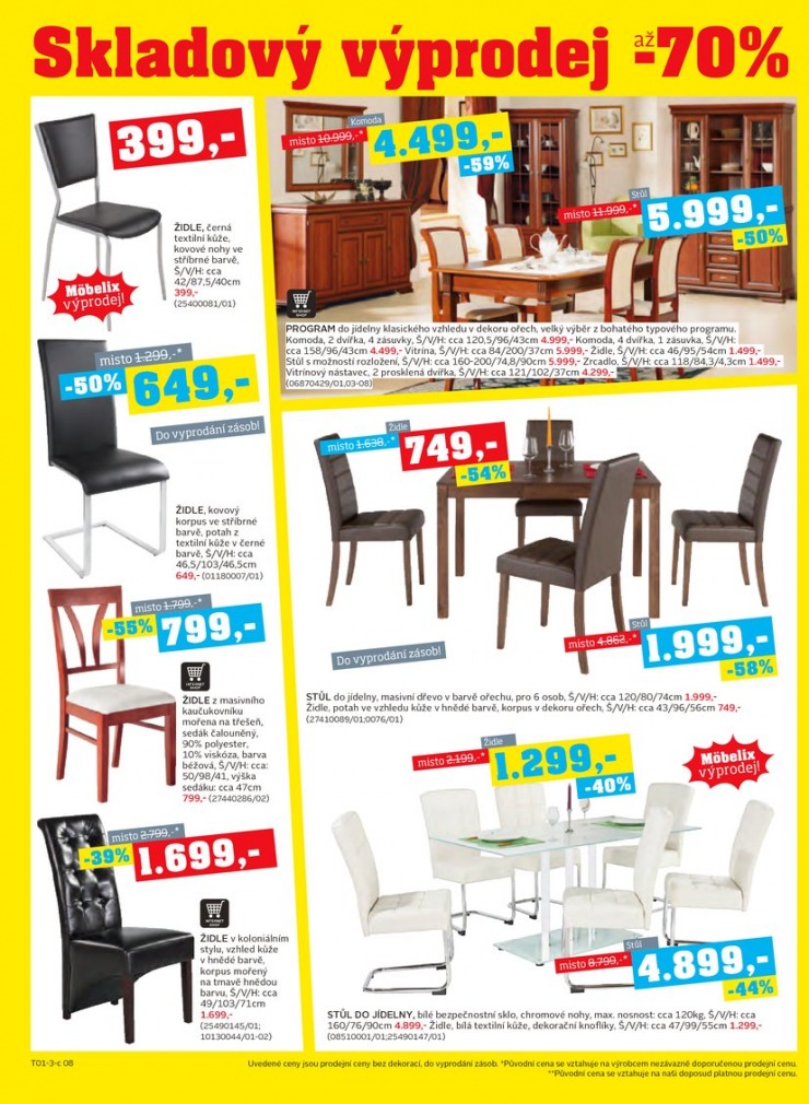 let�k Mobelix Aktu�ln� prospekt od 14.1.2013 strana 1