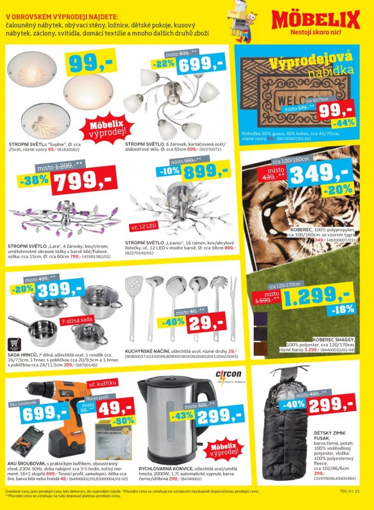 let�k Mobelix Aktu�ln� prospekt od 14.1.2013 strana 1