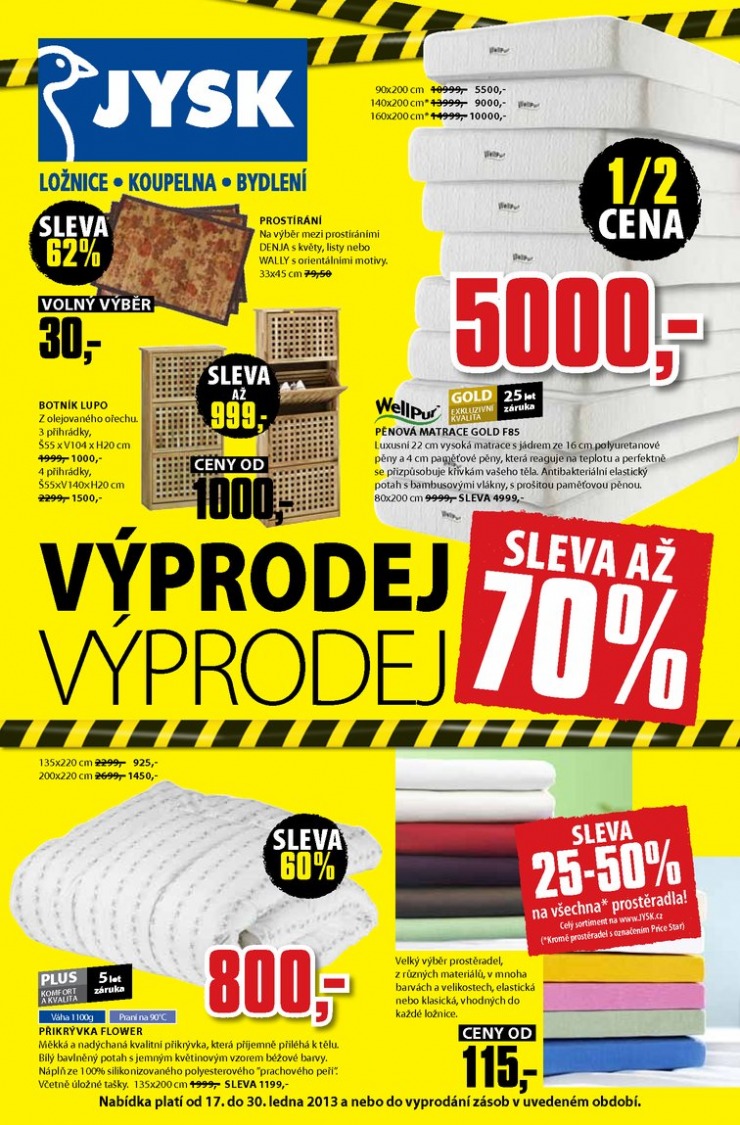 letk Jysk Nabdka tdne od 17.1.2013 strana 1