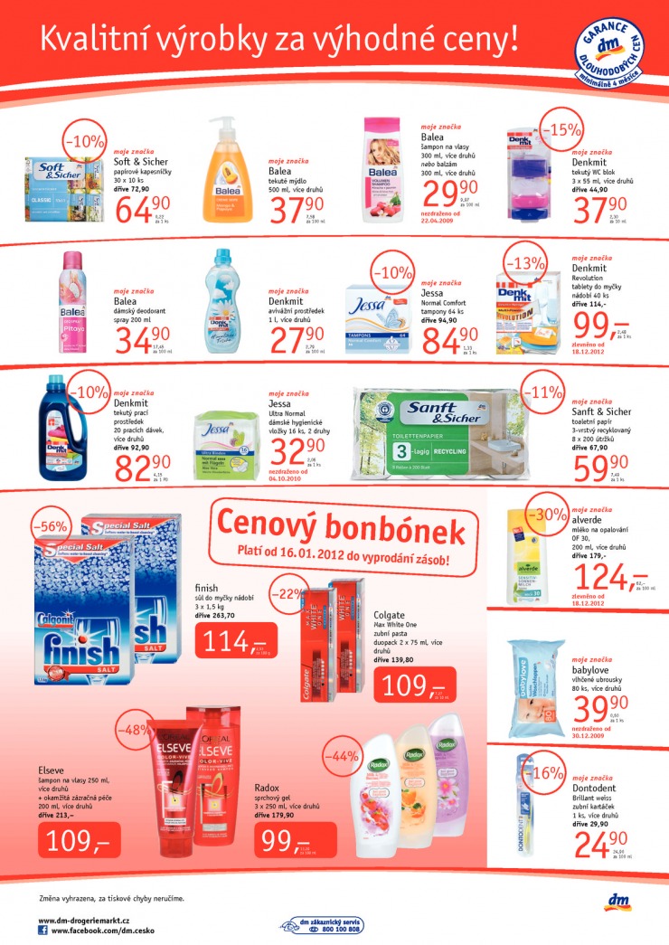 leták DM drogerie aktuální nabídka od 16.1.2013 strana 1 leták DM drogerie aktuální nabídka od 16.1.2013 strana 1