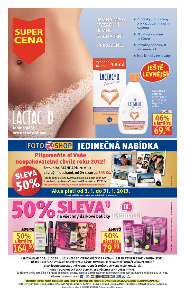 leták Rossmann Leták od 21.1.2013 strana 1 leták Rossmann Leták od 21.1.2013 strana 1