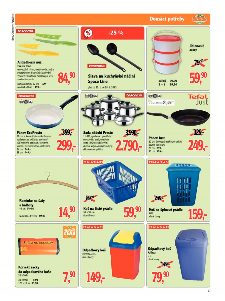 leták Globus Naše noviny od 22.1.2013 strana 1 leták Globus Naše noviny od 22.1.2013 strana 1