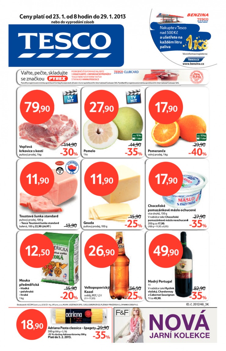 letk Tesco mal hypermarkety od 23.1.2013 strana 1