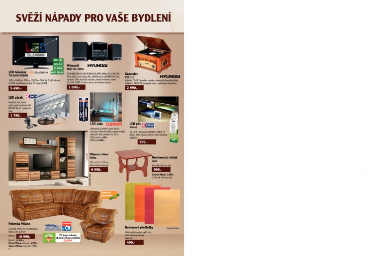 letk Globus Npady pro bydlen, neplat pro Pardubice, Brno, Chomutov a Havov od 22.1.2013 strana 1