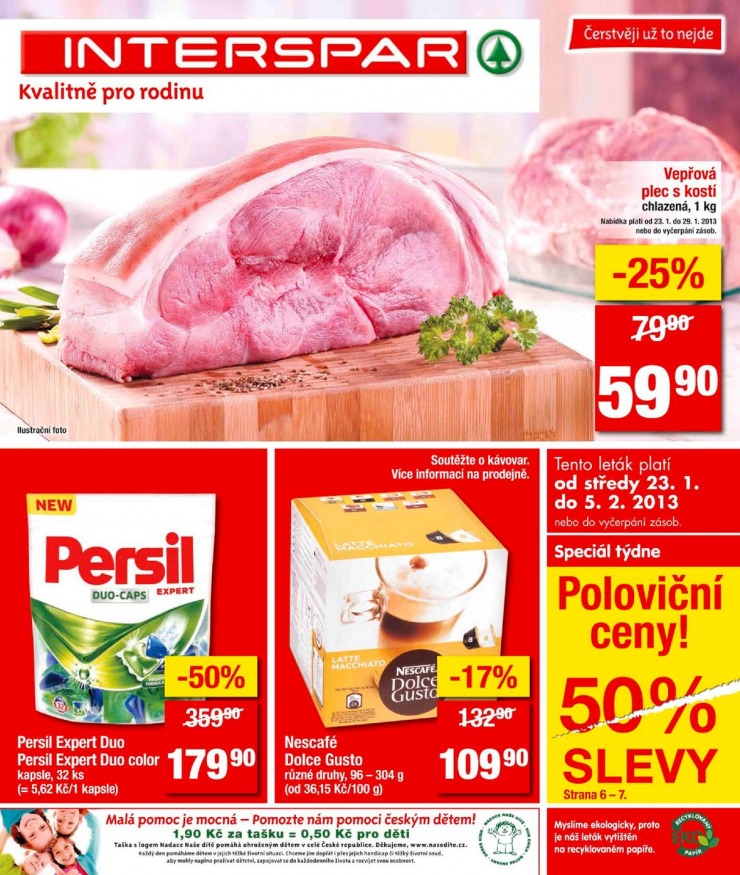 leták Interspar Akční nabídka od 23.1.2013 strana 1 leták Interspar Akční nabídka od 23.1.2013 strana 1