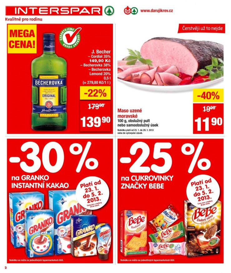 leták Interspar Akční nabídka od 23.1.2013 strana 1 leták Interspar Akční nabídka od 23.1.2013 strana 1