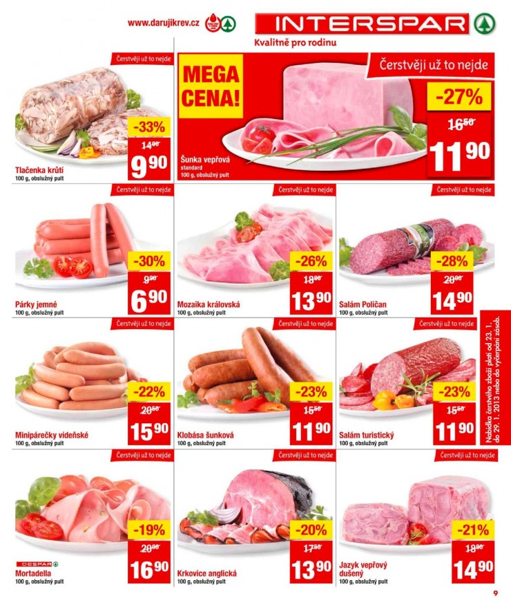 leták Interspar Akční nabídka od 23.1.2013 strana 1 leták Interspar Akční nabídka od 23.1.2013 strana 1