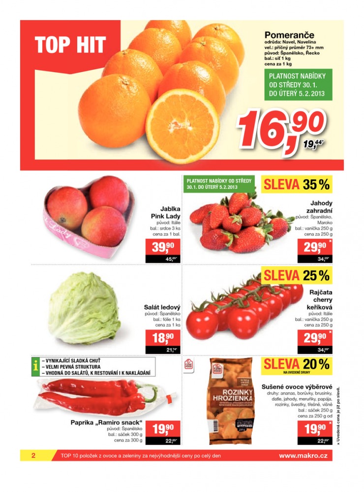 leták Makro Potraviny od 30.1.2013 strana 1 leták Makro Potraviny od 30.1.2013 strana 1