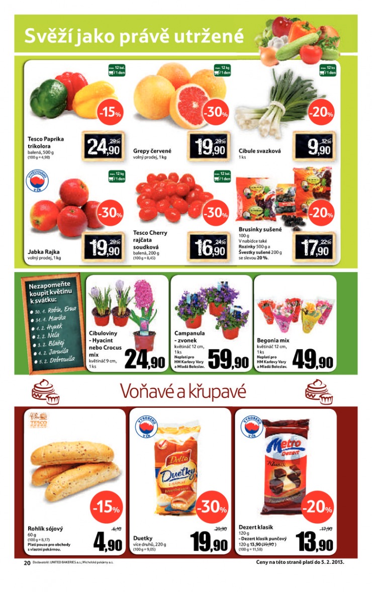 leták Tesco velké hypermarkety od 30.1.2013 strana 1 leták Tesco velké hypermarkety od 30.1.2013 strana 1