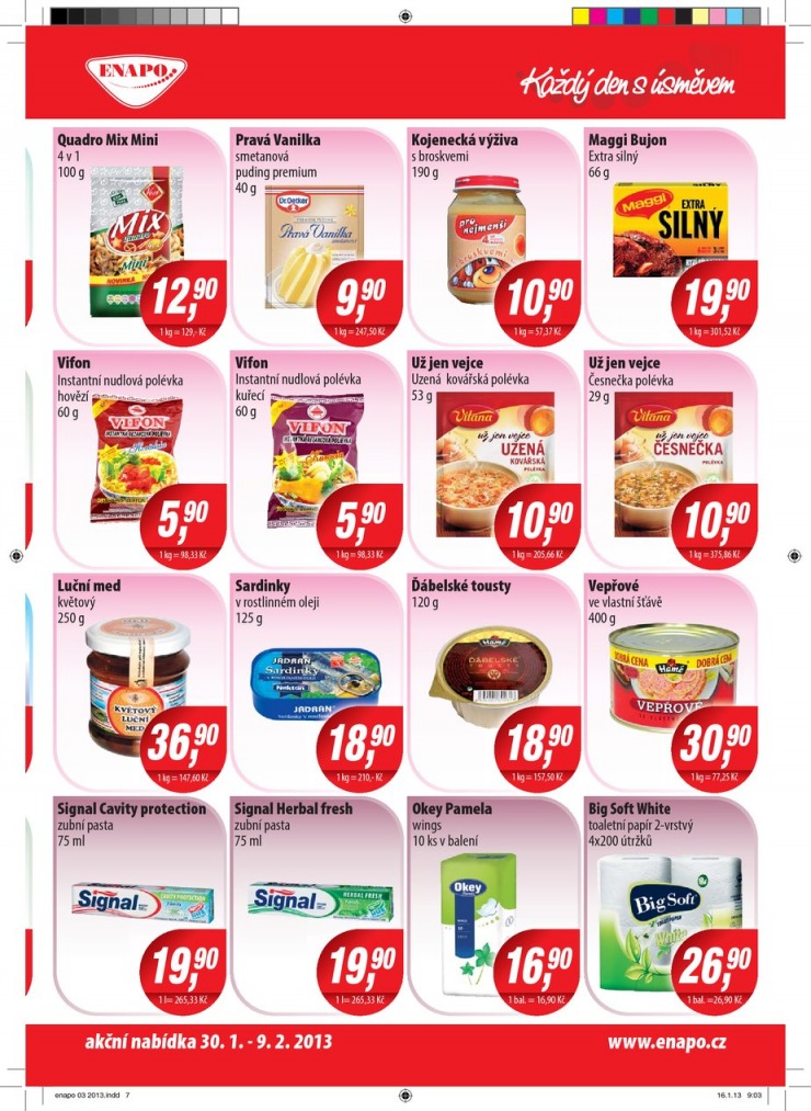 leták Enapo Akční leták od 30.1.2013 strana 1 leták Enapo Akční leták od 30.1.2013 strana 1