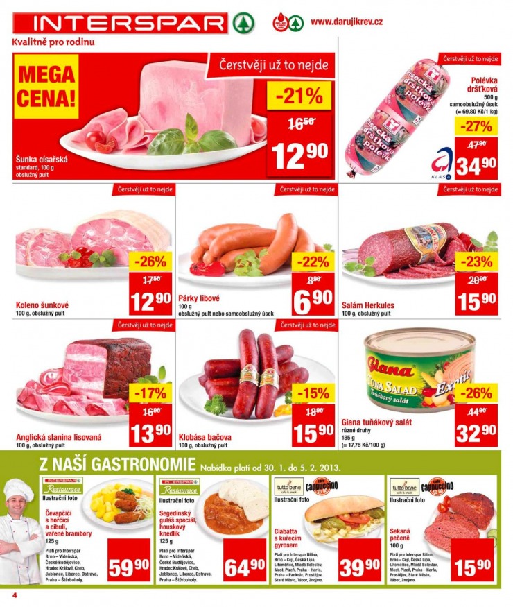 leták Interspar Akční nabídka od 30.1.2013 strana 1 leták Interspar Akční nabídka od 30.1.2013 strana 1