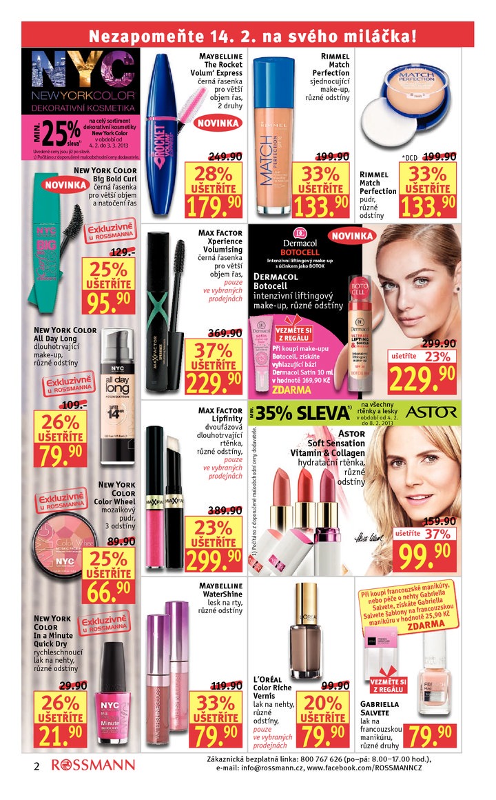 leták Rossmann Leták od 4.2.2013 strana 1 leták Rossmann Leták od 4.2.2013 strana 1