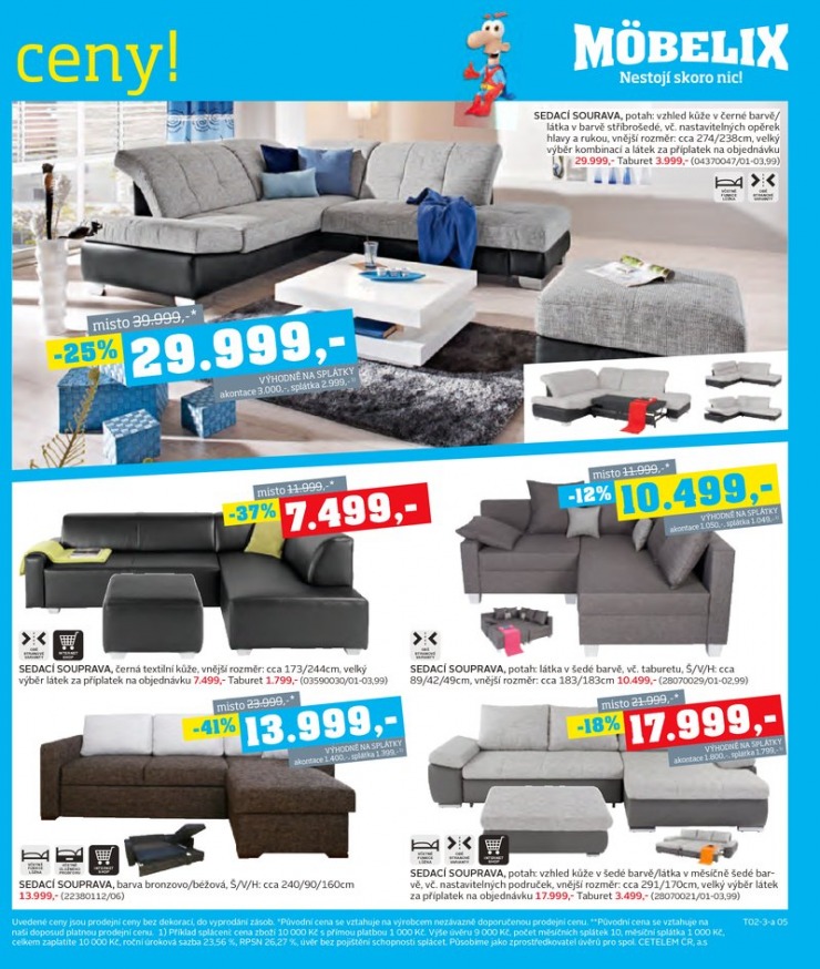 let�k Mobelix Aktu�ln� prospekt od 4.2.2013 strana 1