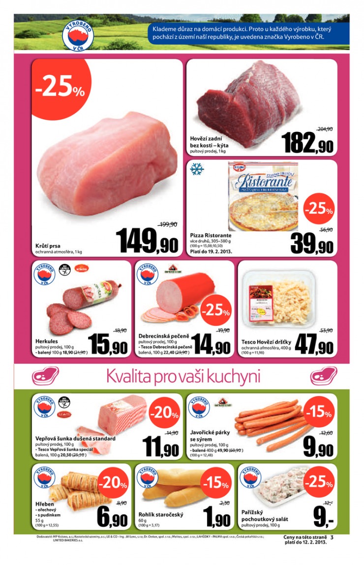 leták Tesco malé hypermarkety od 6.2.2013 strana 1 leták Tesco malé hypermarkety od 6.2.2013 strana 1