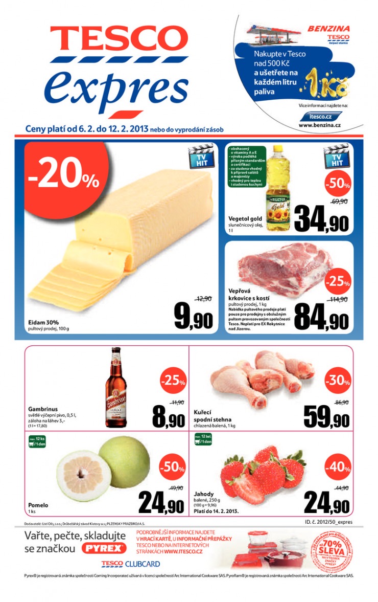 letk Tesco Expres obchody od 6.2.2013 strana 1