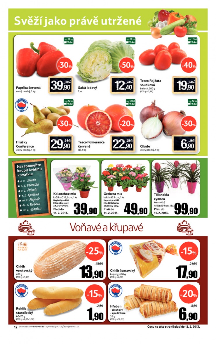 leták Tesco velké hypermarkety od 6.2.2013 strana 1 leták Tesco velké hypermarkety od 6.2.2013 strana 1
