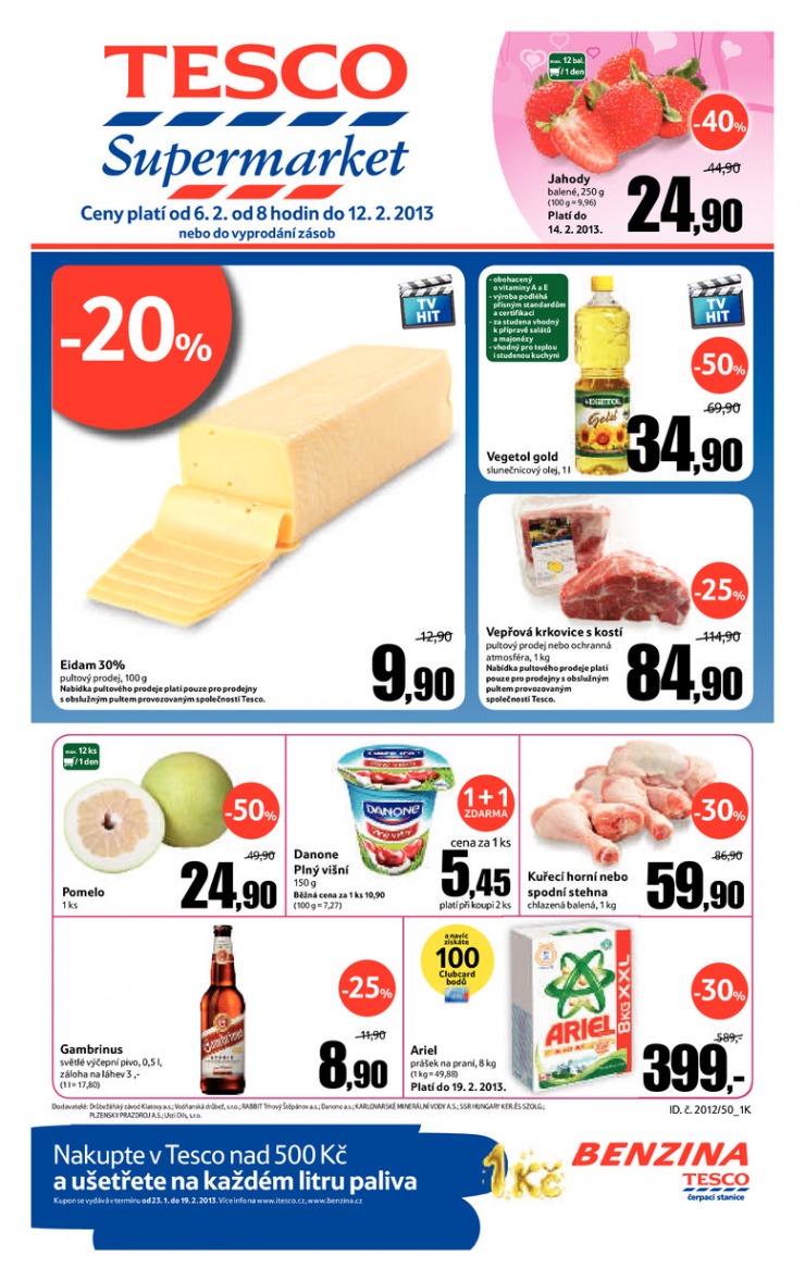 letk Tesco supermarkety od 6.2.2013 strana 1