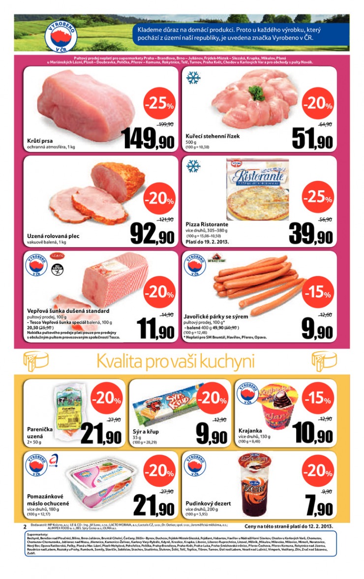 leták Tesco supermarkety od 6.2.2013 strana 1 leták Tesco supermarkety od 6.2.2013 strana 1