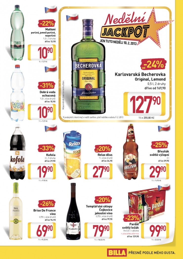 leták Billa velký od 6.2.2013 strana 1 leták Billa velký od 6.2.2013 strana 1