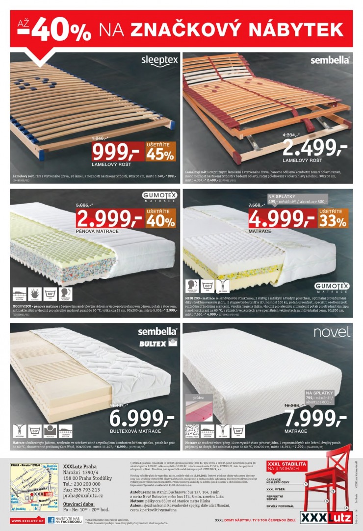 let�k XXXLutz Aktu�ln� prospekt od 4.2.2013 strana 1
