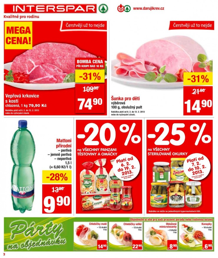 leták Interspar Akční nabídka od 6.2.2013 strana 1 leták Interspar Akční nabídka od 6.2.2013 strana 1