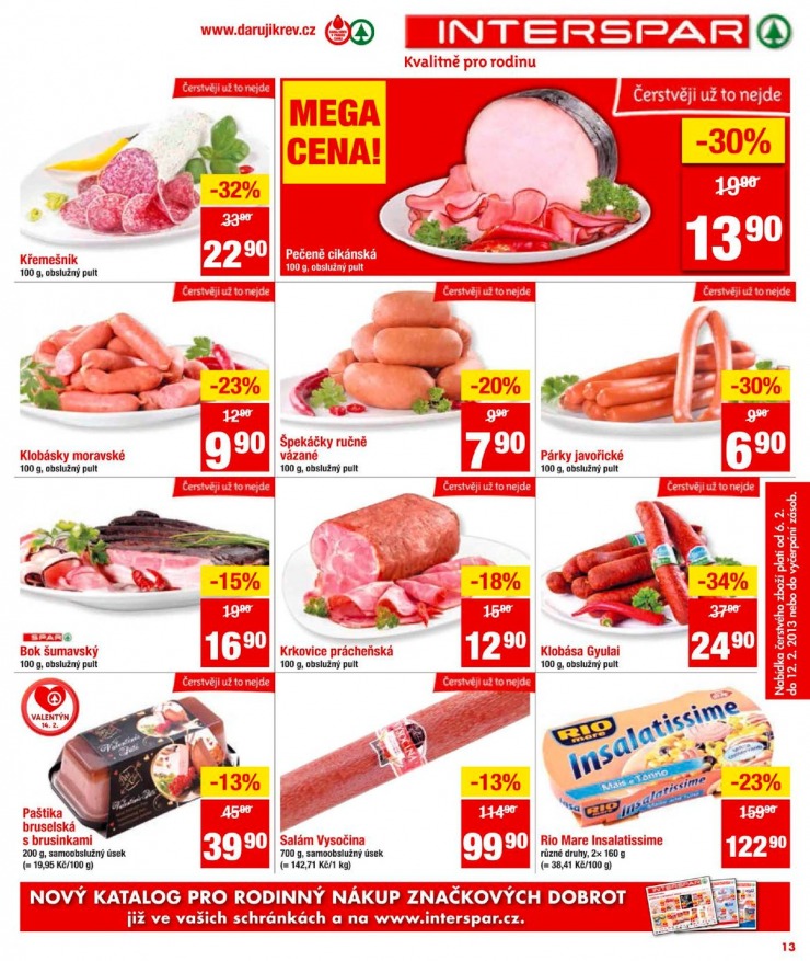 leták Interspar Akční nabídka od 6.2.2013  strana 1 leták Interspar Akční nabídka od 6.2.2013 strana 1