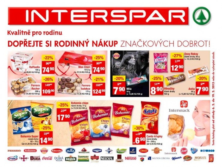leták Interspar Dodavatelský katalog od 6.2.2013 strana 1