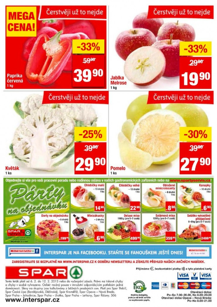 leták Interspar nabídka Spar od 6.2.2013 strana 1 leták Interspar nabídka Spar od 6.2.2013 strana 1